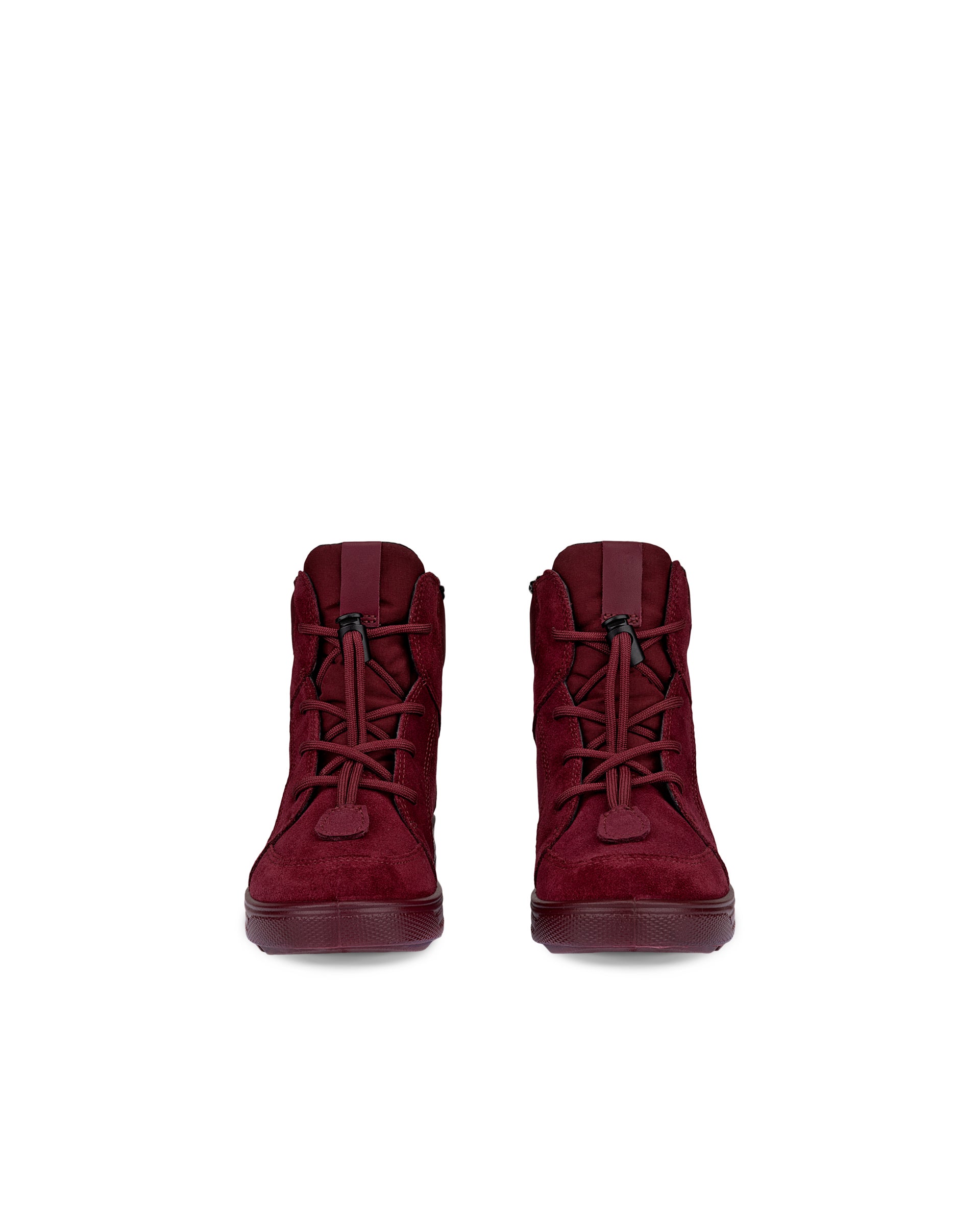ECCO® URBAN SNOWBOARDER dječje zimske čizme od brušene kože Gore-Tex - Crvena - Front pair