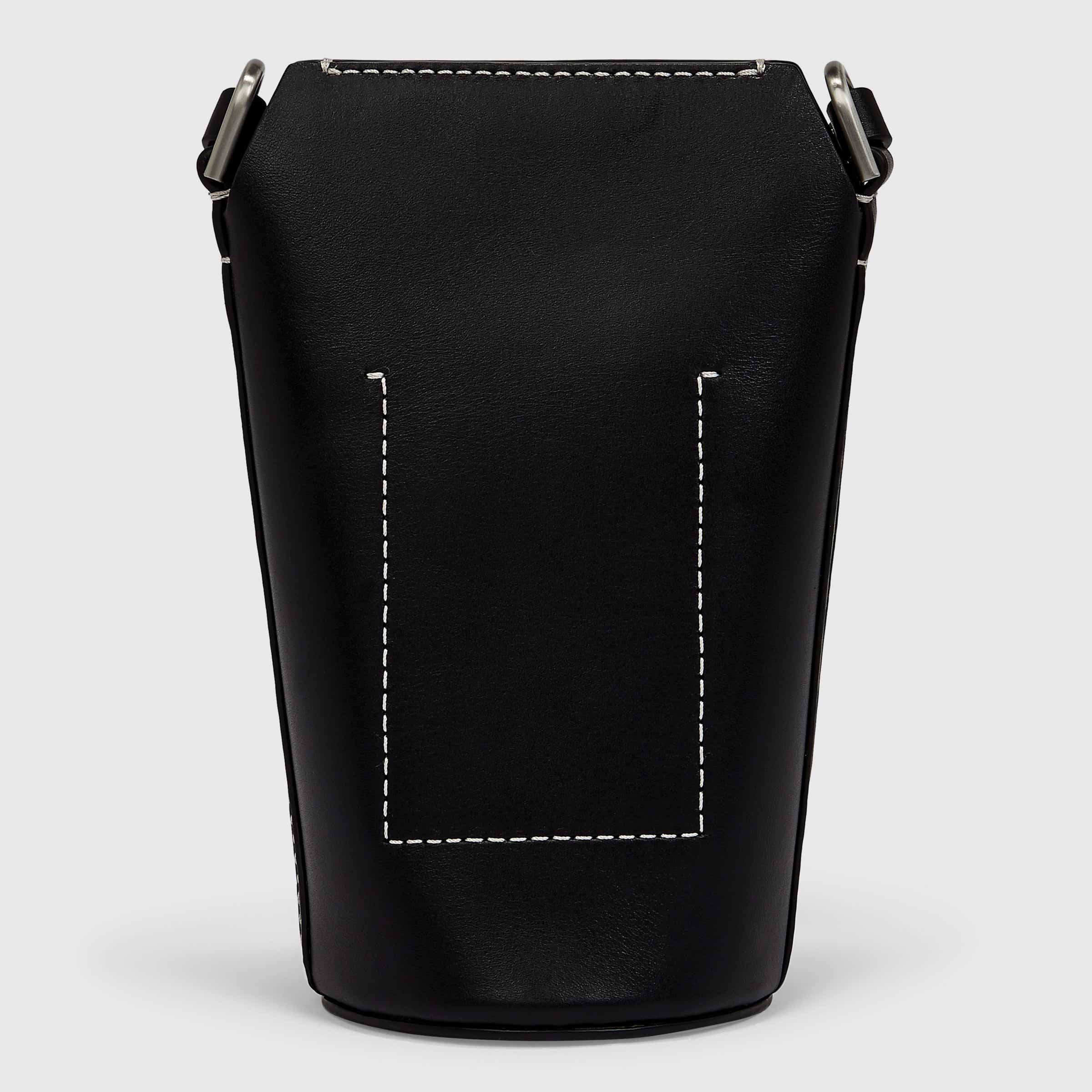 ECCO® E Leather Crossbody Bag - Black - Back
