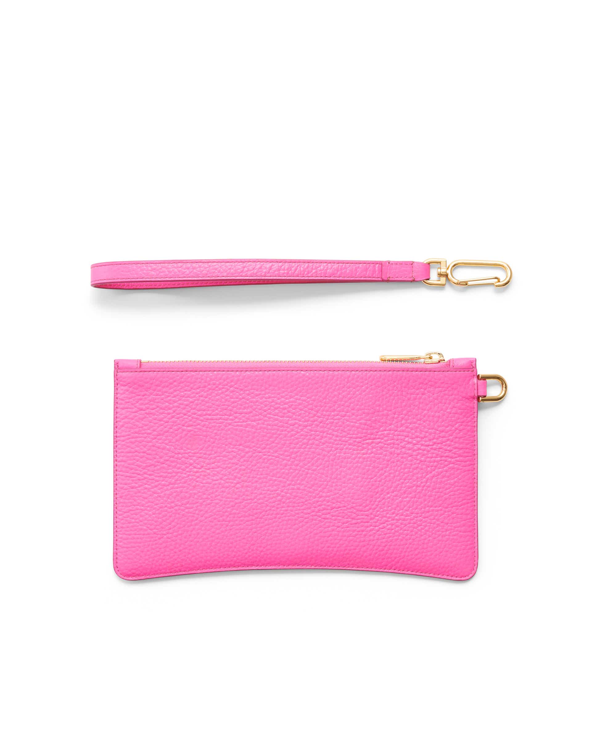 ECCO® Medium Soft Leather Wristlet - Pink - Back
