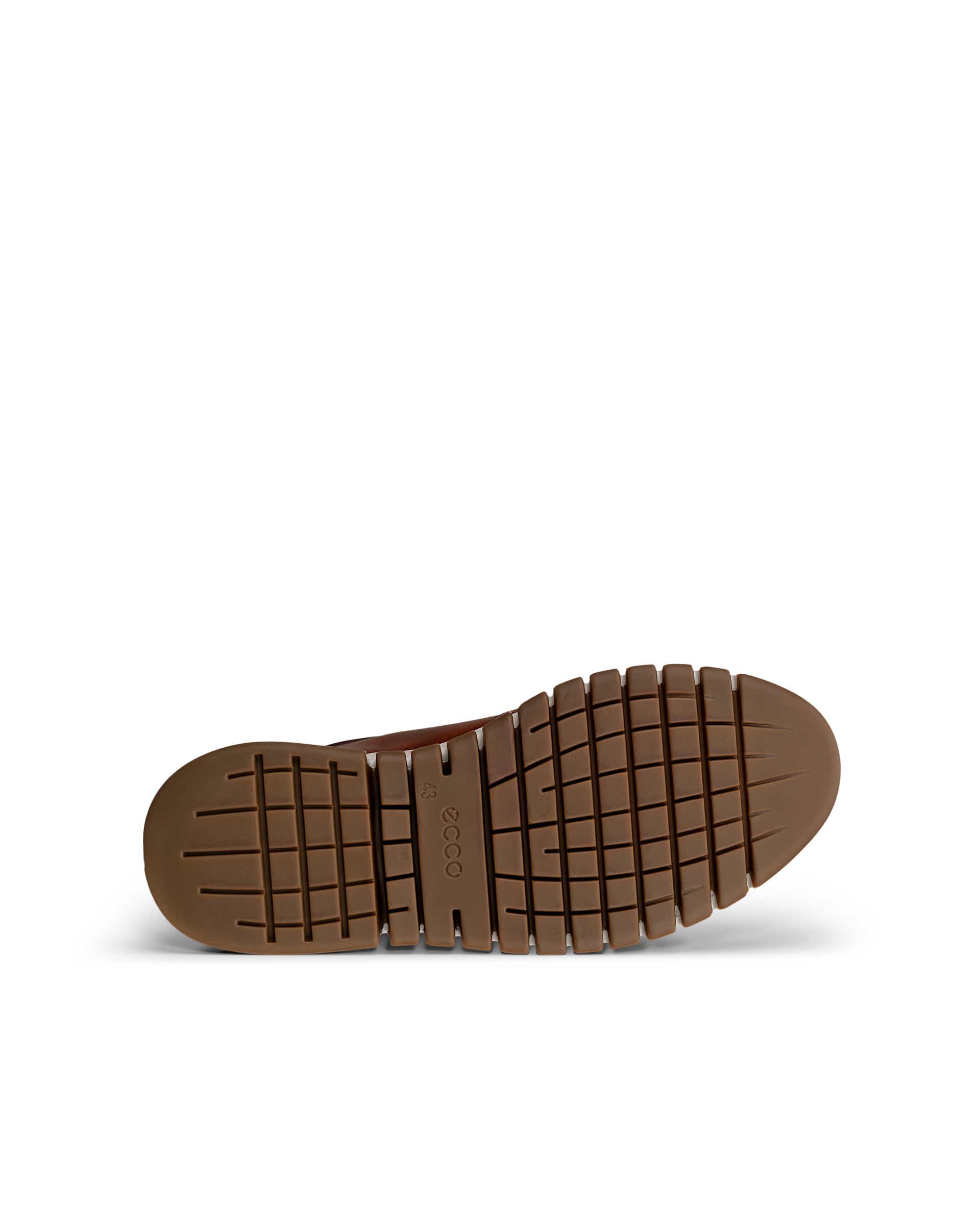 ECCO® GRUUV STUDIO muške kožne cipele Gore-Tex bez vezica - Smeđa - Sole