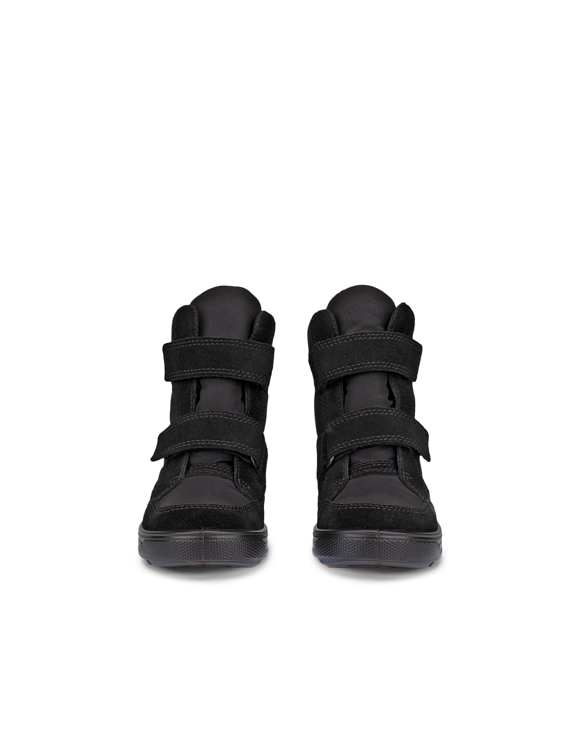 Lasten ECCO® Urban Snowboarder mokkanahkaiset Gore-Tex -talvinilkkurit - Musta - Front pair