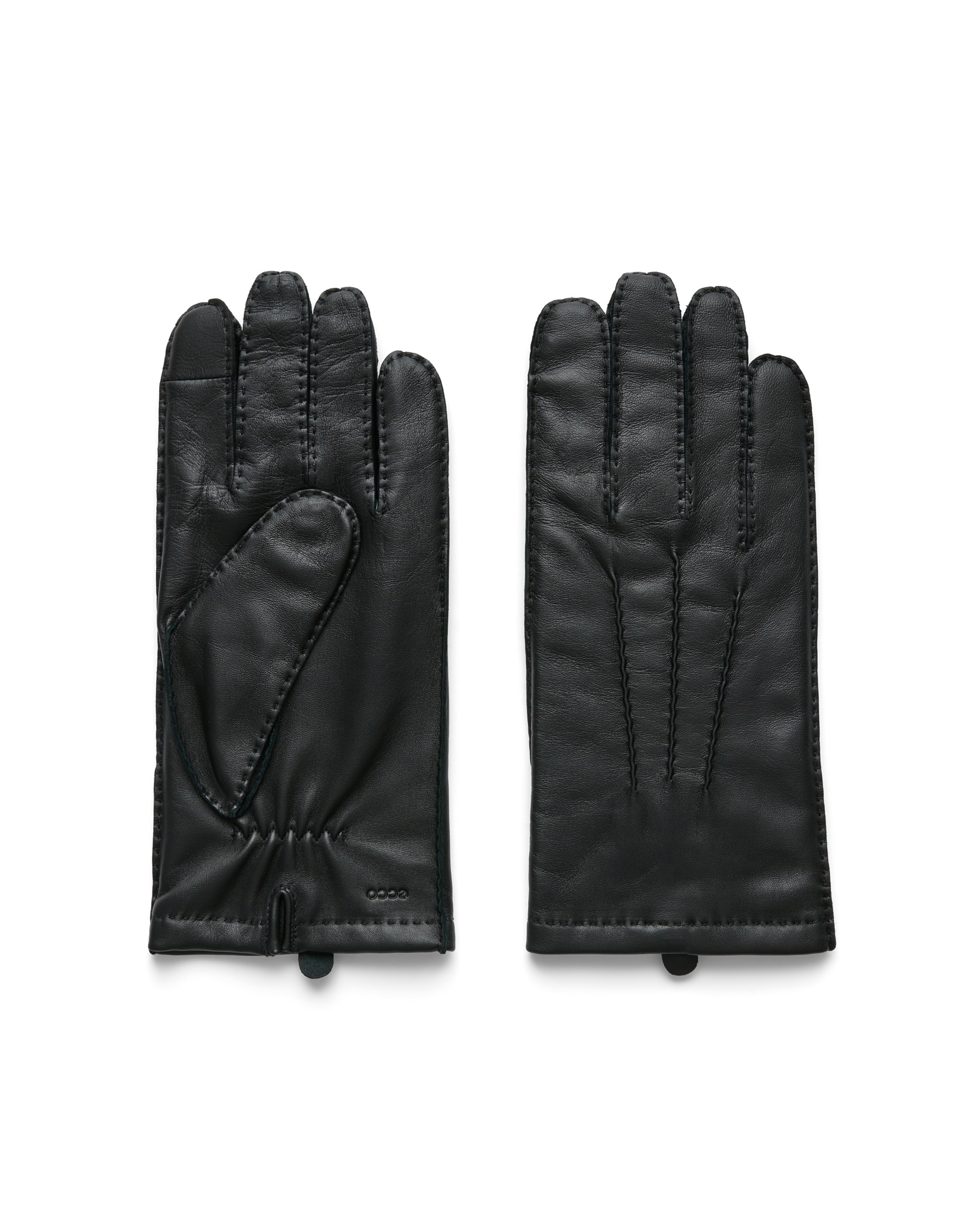 luvas de couro homem ECCO® - Preto - Main