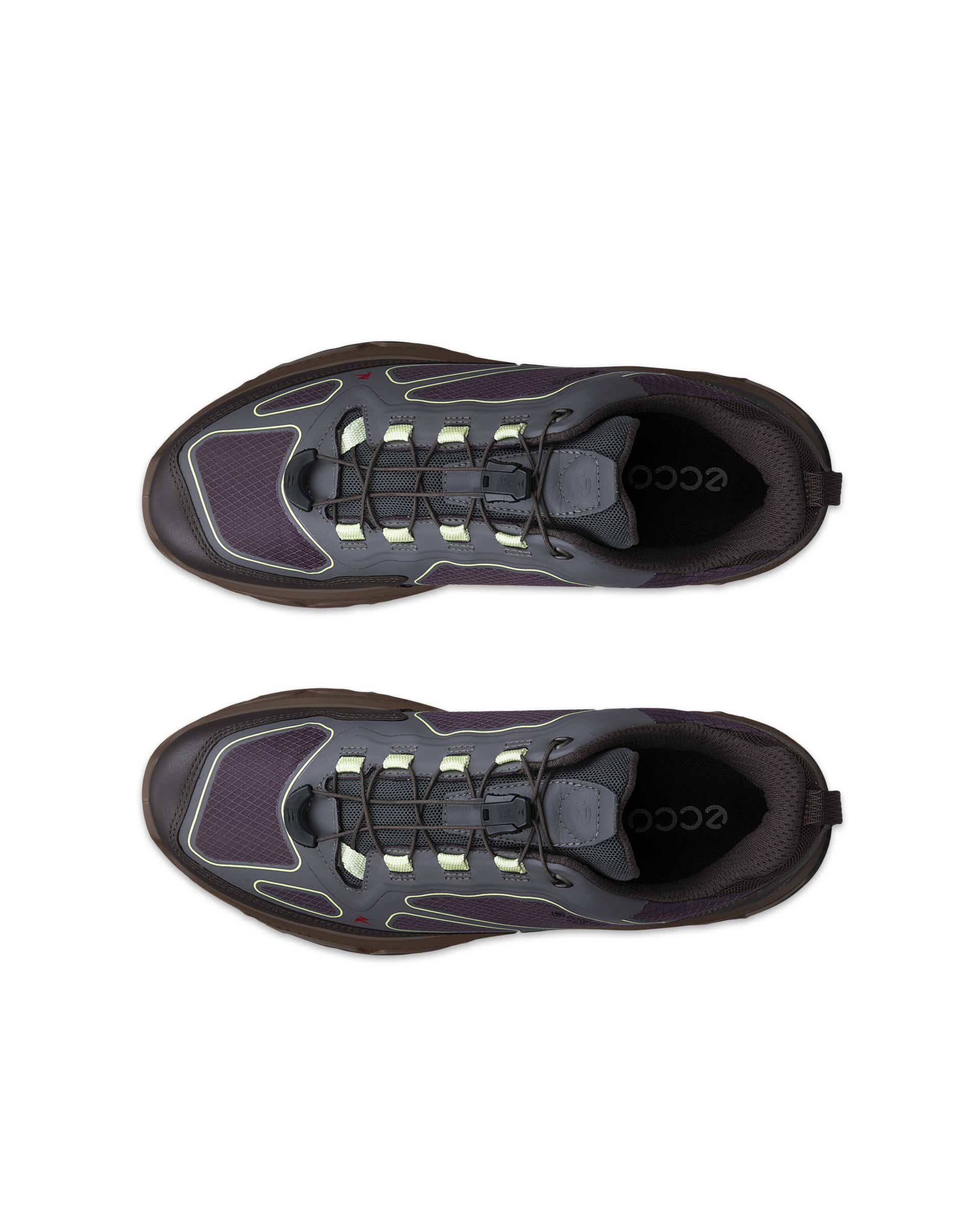 ECCO RECEPTOR XP WOMEN ウィメンズ レザースニーカー - グレー - Top left pair