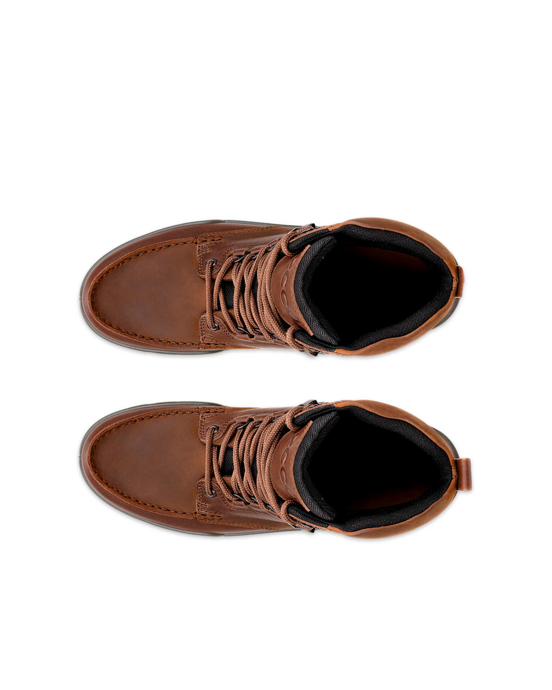 ECCO® TRACK 25 muške srednje kožne čizme Gore-Tex za boravak na otvorenom - Smeđa - Top left pair