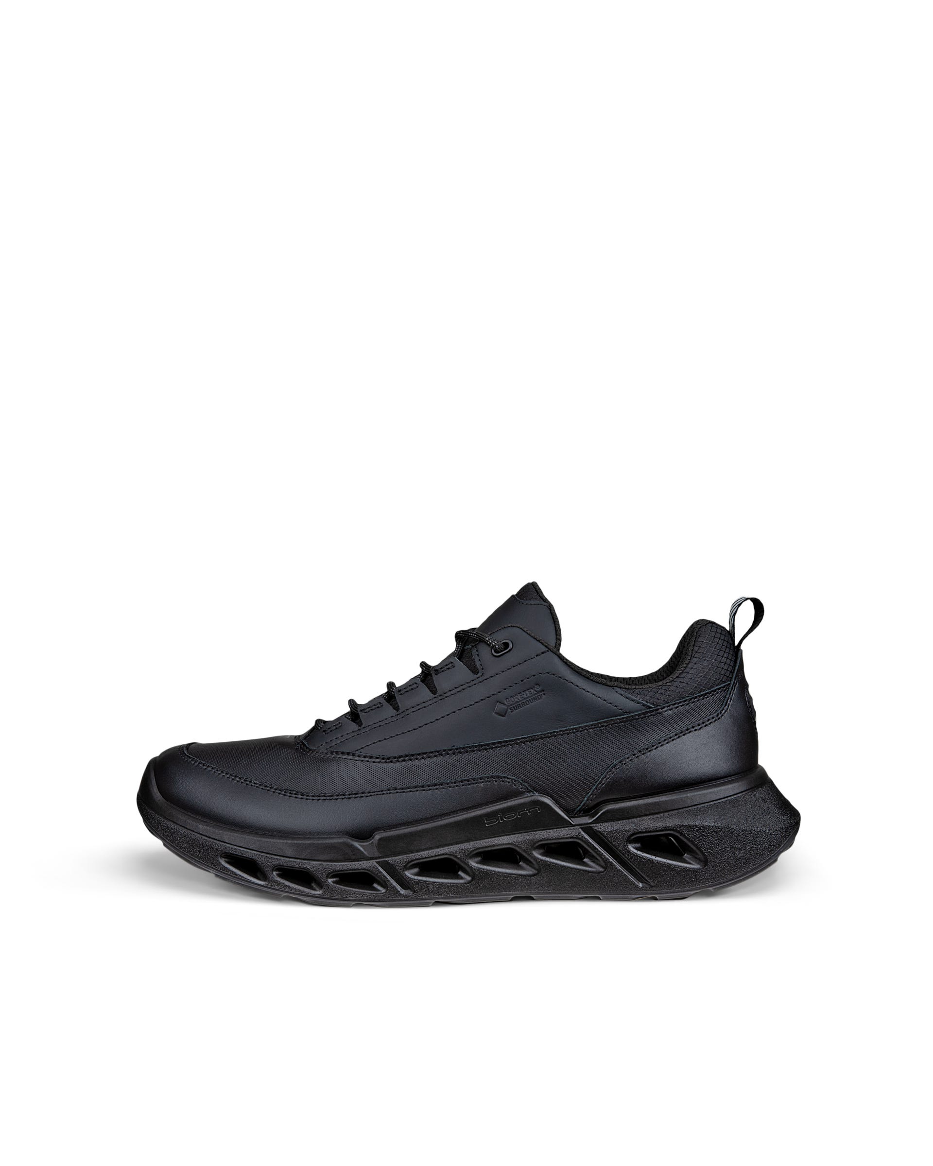 ECCO® BIOM 720 baskets en cuir Gore-Tex pour homme - Noir - Outside