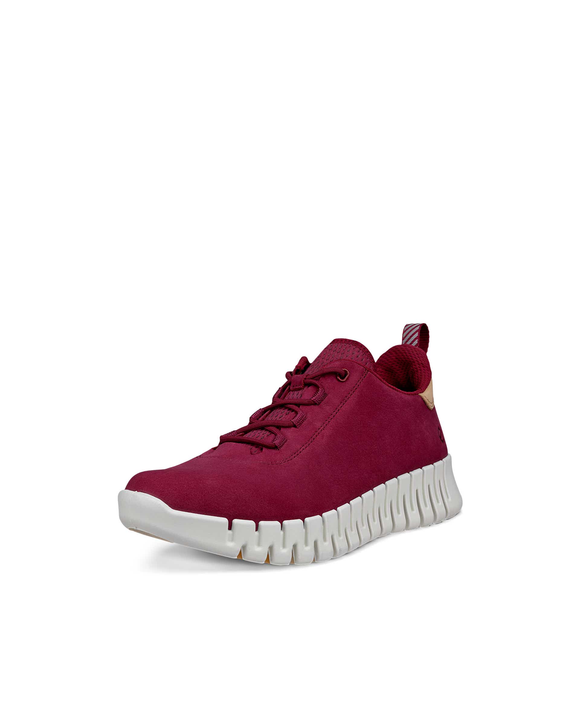 ECCO® GRUUV dames nubuck sneaker - Rood - Main