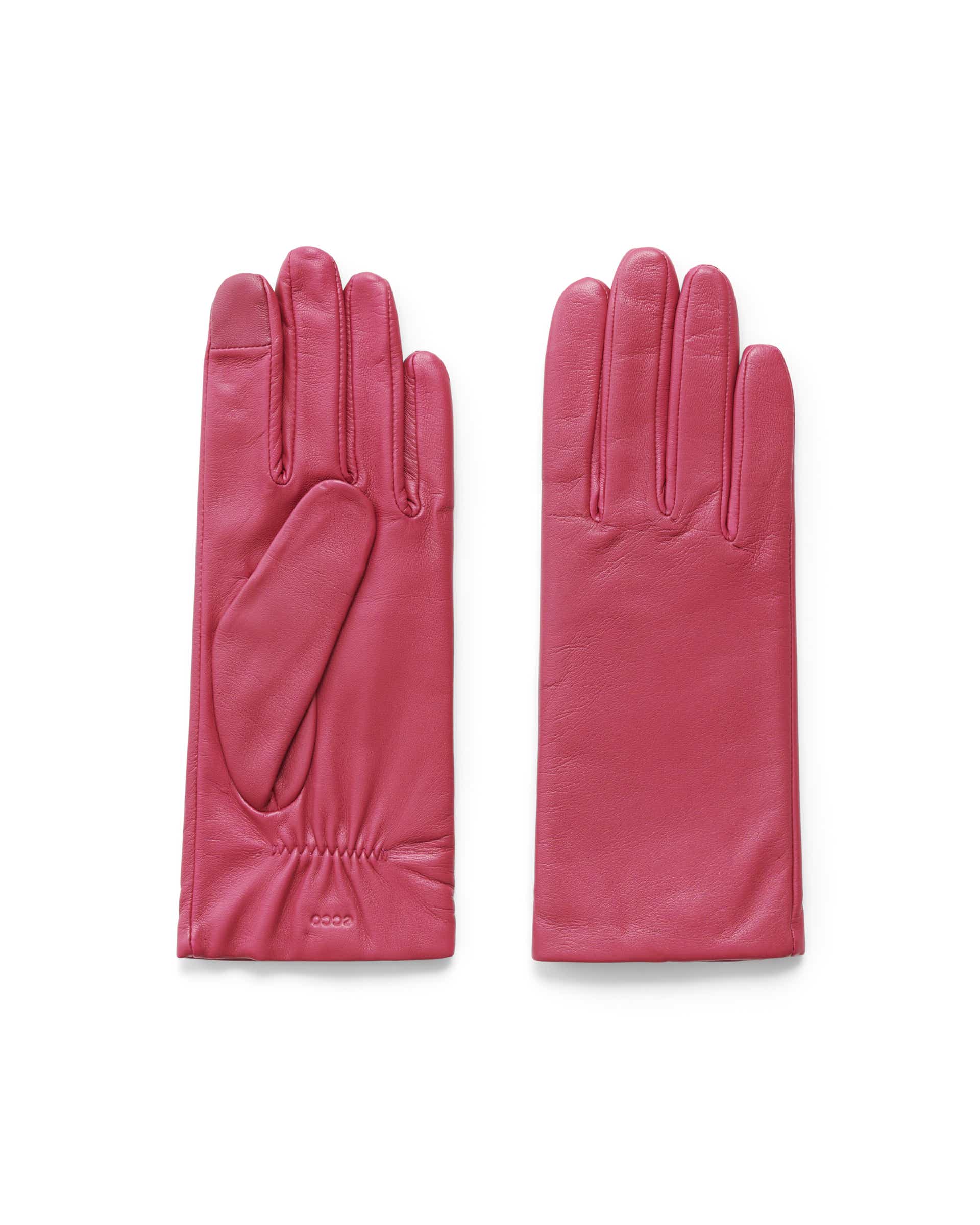 ECCO® Gloves dames leren handschoenen - Rood - Main