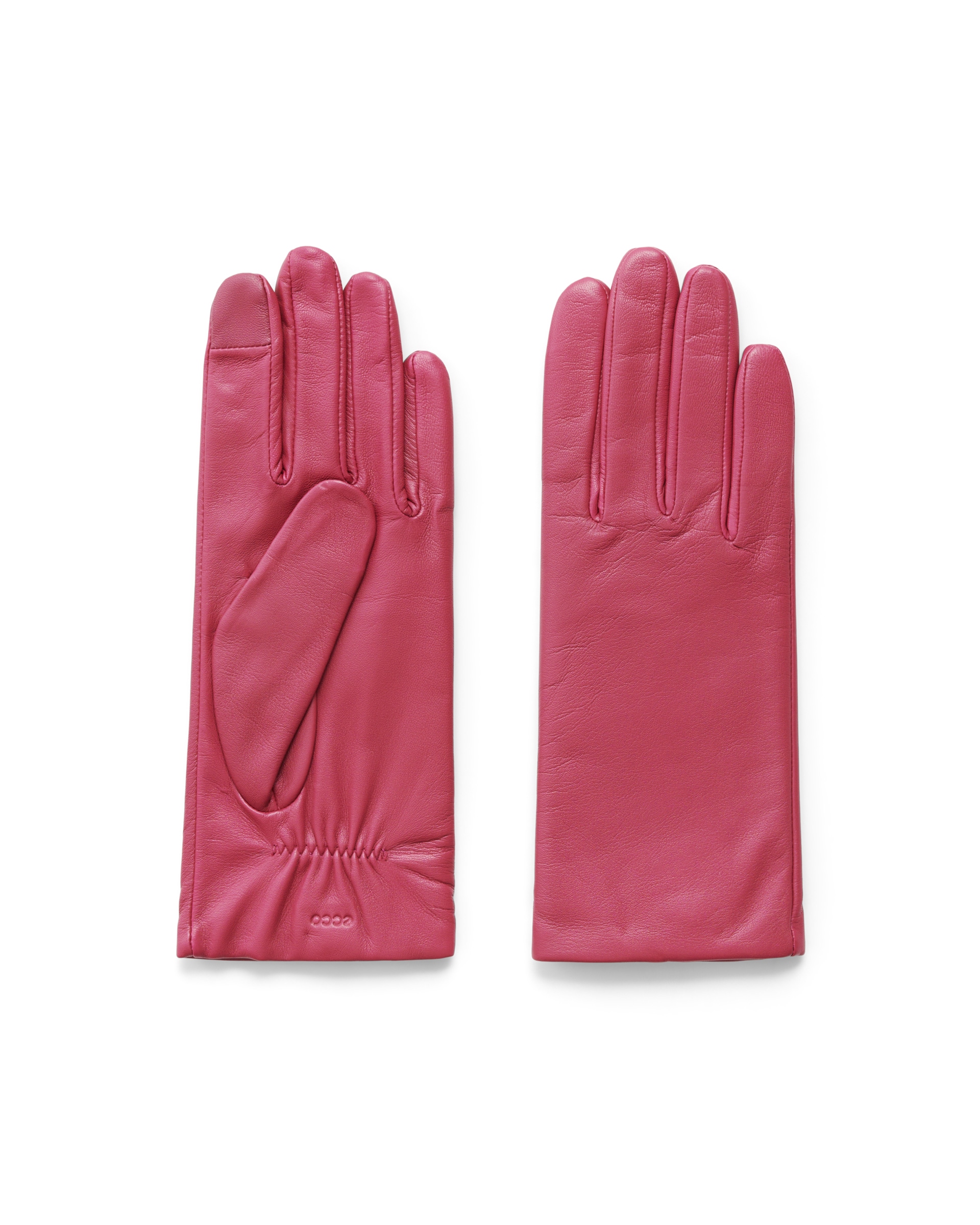 ECCO® Gloves dames leren handschoenen - Rood - Main