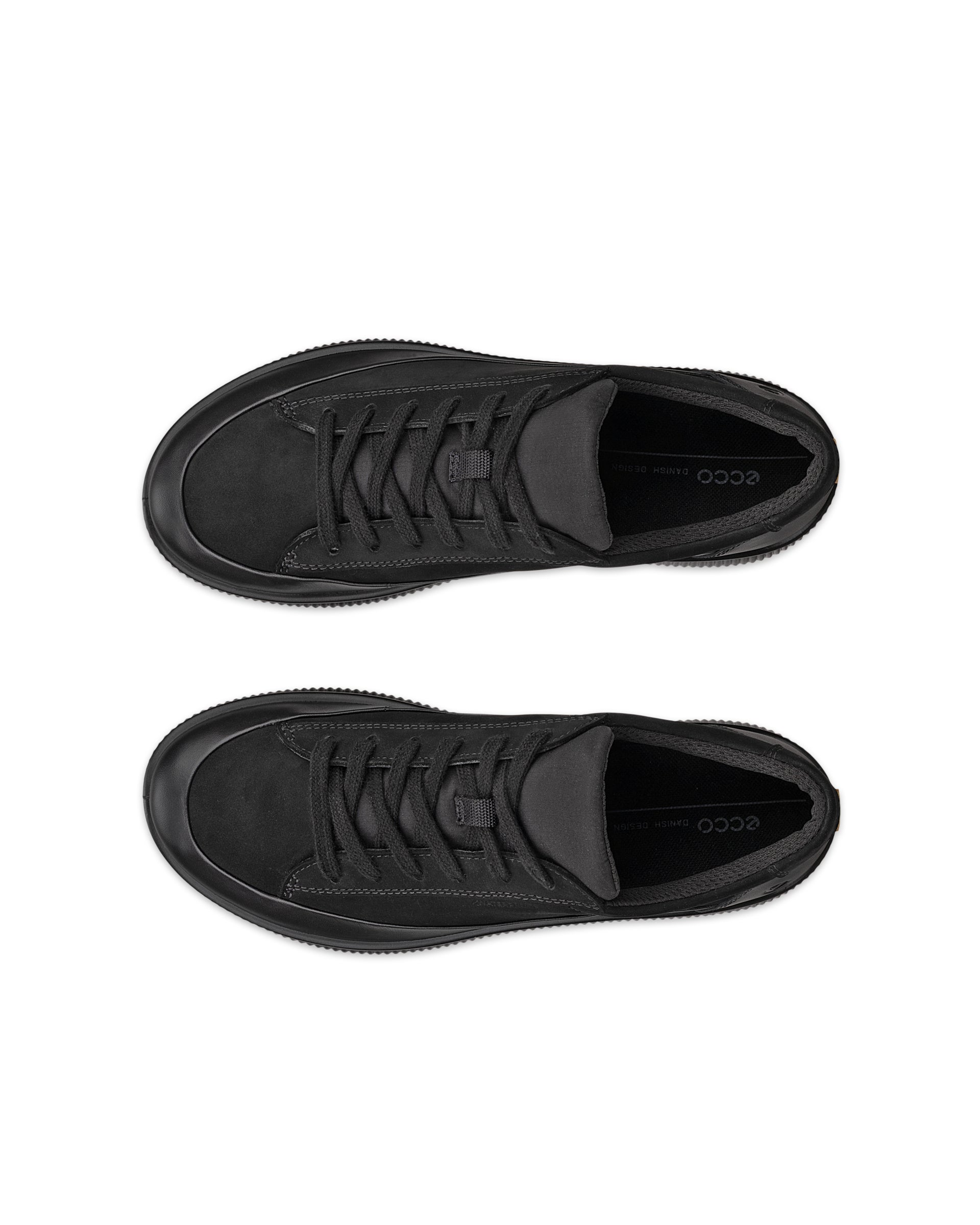 ECCO SOFT ZERO WOMEN'S SNEAKER - Black - Top left pair